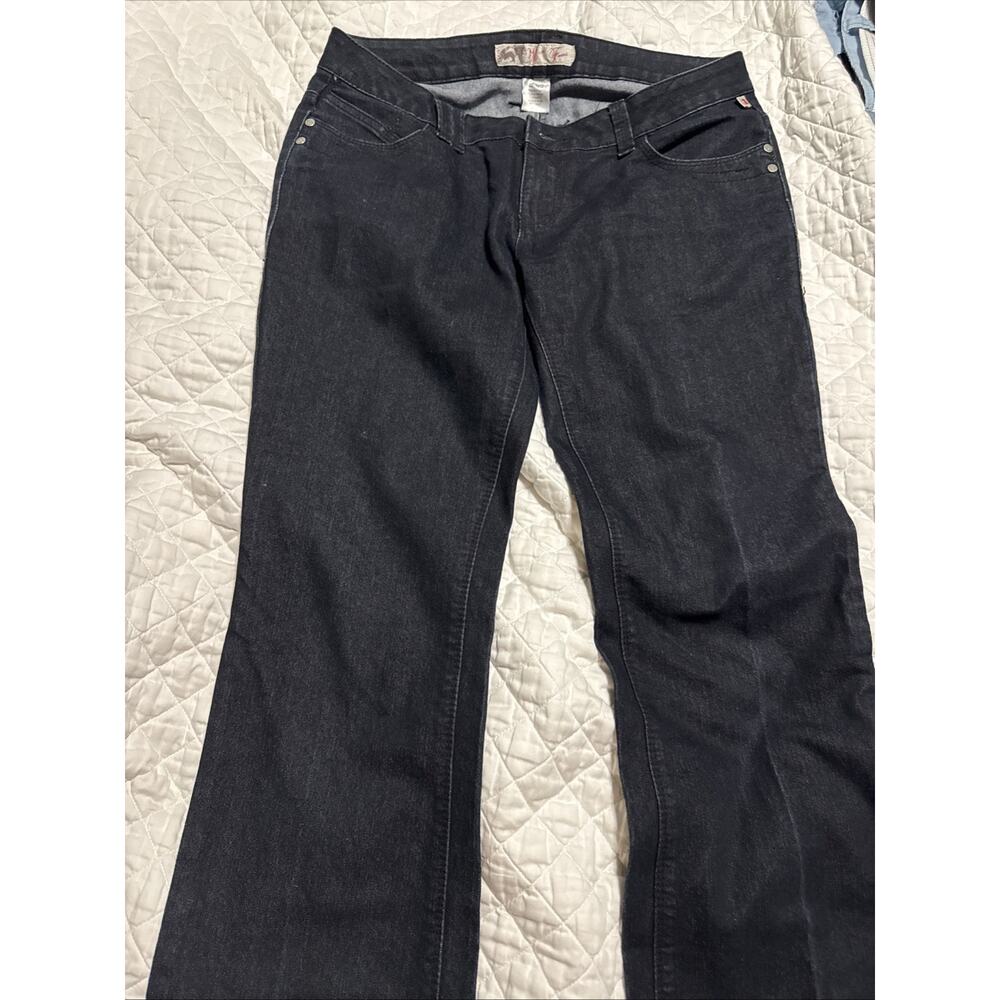 WOMEN'S JR'S SIZE 11/12 MECCA FEMME DARK WASH EMBROIDERED